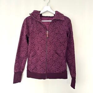 Lululemon Scuba Hoodie Jacket Posey Red Grape Bordeaux Drama Rose